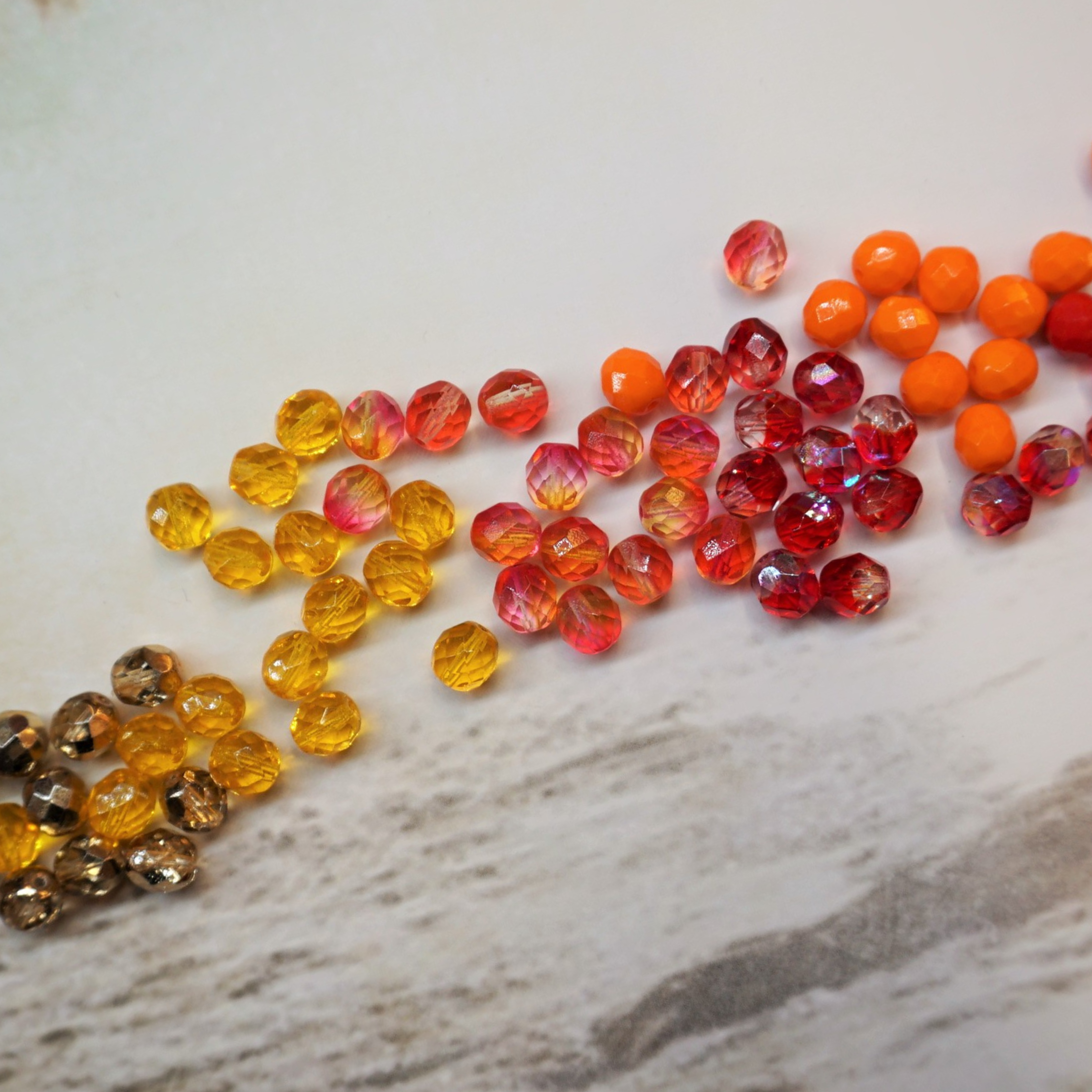 Fire 2025 polished beads