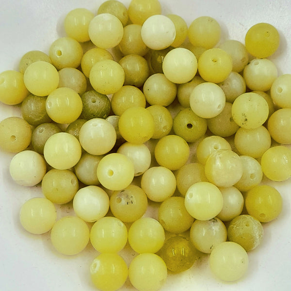 Lemon Serpentine 8mm Round