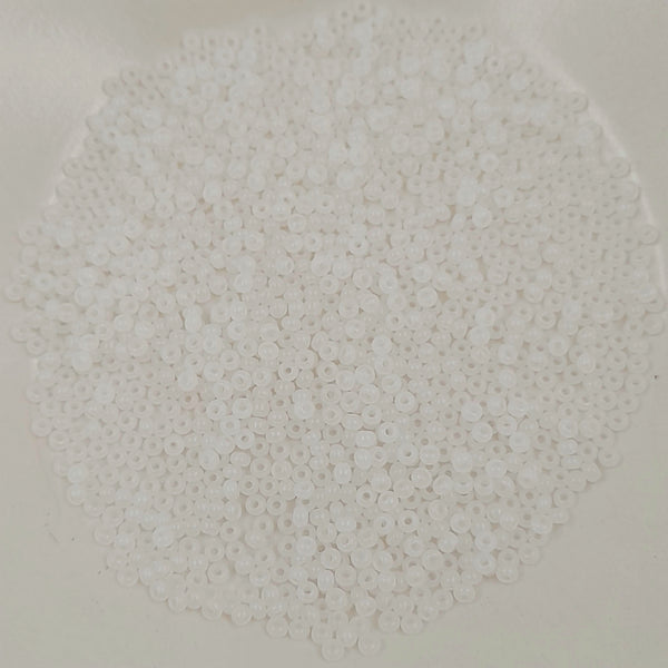 Japanese Seed Beads Size 11 Alabaster White 7.5gm Bag