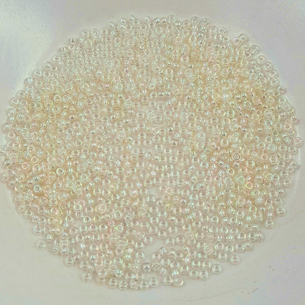 Miyuki Seed Beads Size 11 Ivory Crystal AB 7.5gm Bag