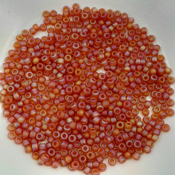 Miyuki Seed Beads Size 8 Transparent Topaz AB 7.5gm Bag