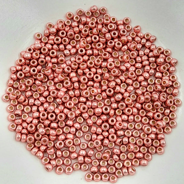 Miyuki Seed Beads Size 8 Duracoat Galvanised Dark Coral 7.5gm Bag