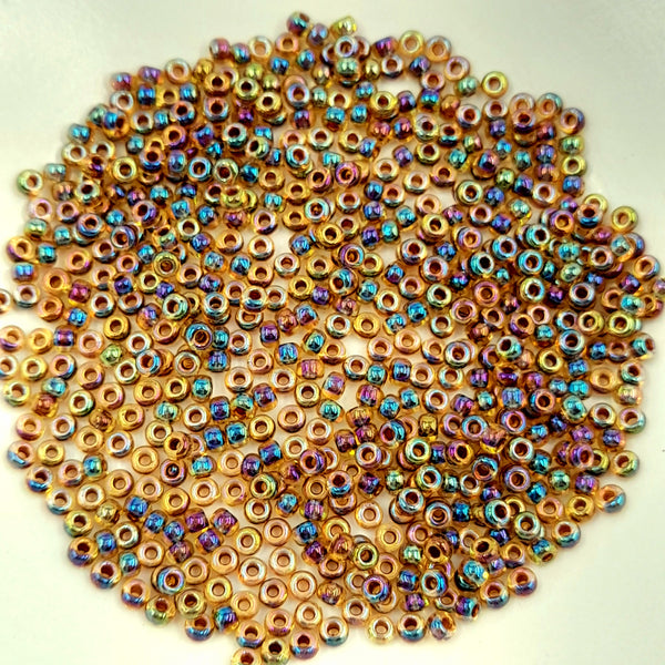 Miyuki Seed Beads Size 8 Lined Root Beer AB 7.5gm Bag