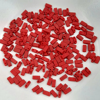 Miyuki Half Tila Beads Matte Brick Red 7.5gm Bag