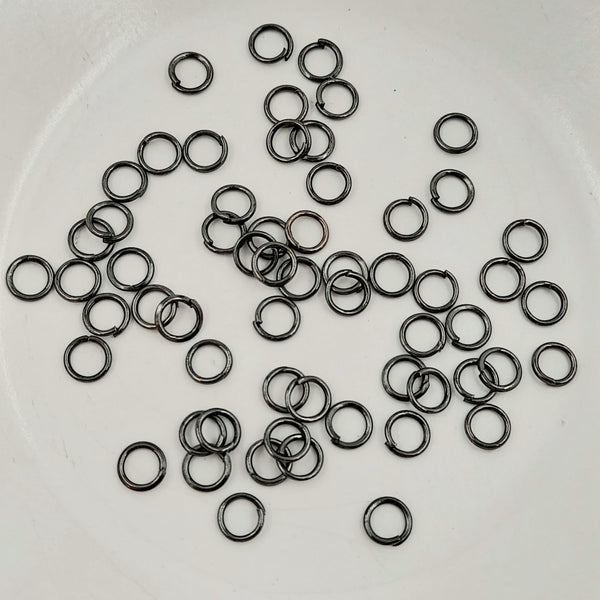 5mm Jump Ring Gunmetal 30 Pack