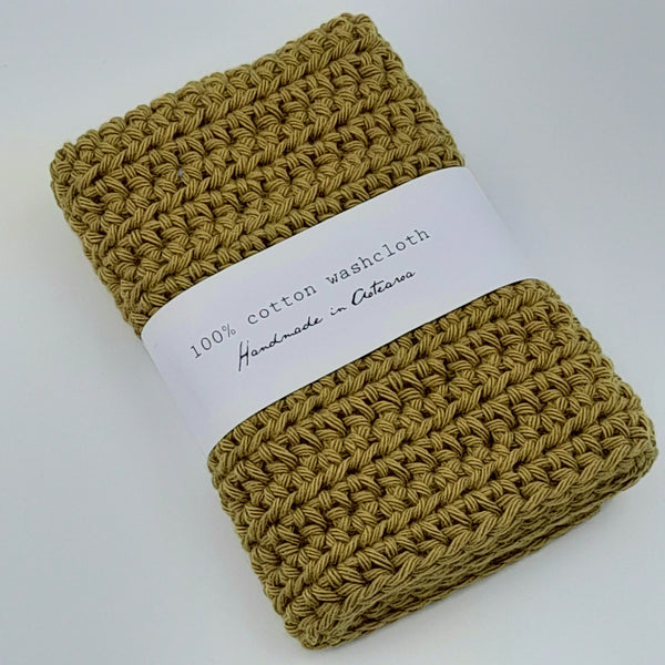 Cotton Wash Cloth - Green