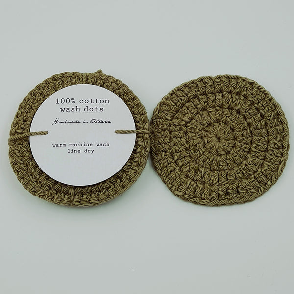 Cotton Wash Dot - Green (set of 4)