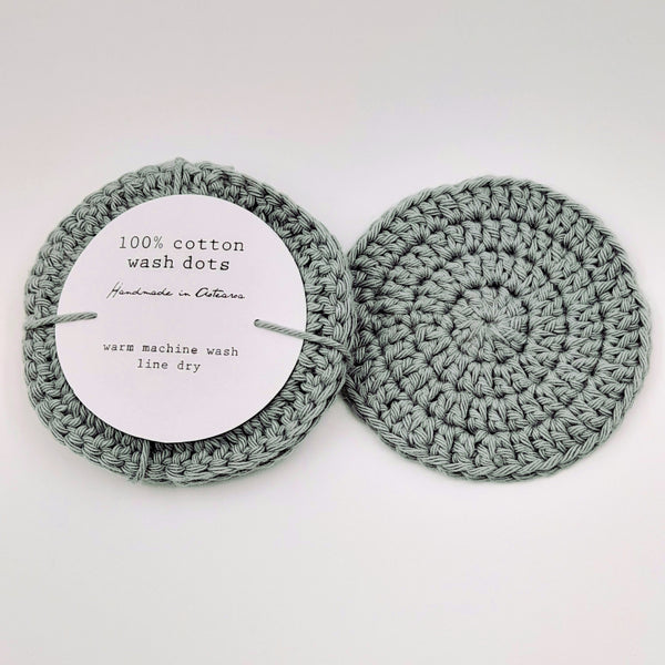 Cotton Wash Dot - Light Grey (set of 4)