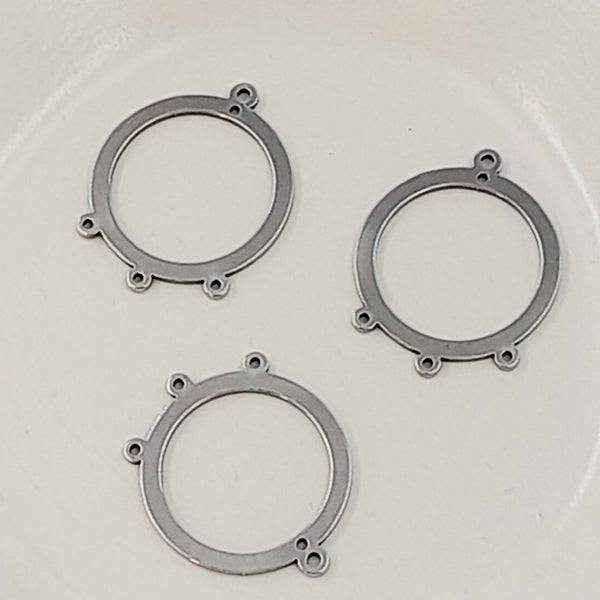 Earring Component - Chandelier Component Laser Cut Ring Link