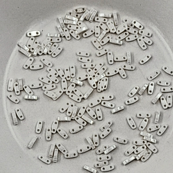 Miyuki Quarter Tila Beads Ivory Ceylon 3gm Bag