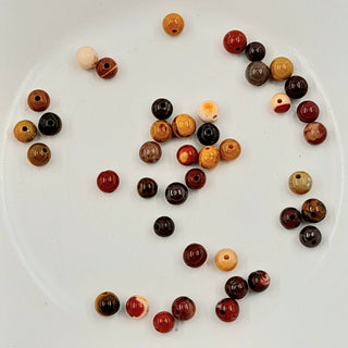 Mookaite 4mm Round 20 Pack