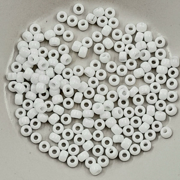 Miyuki Seed Beads Size 6 Opaque White 7.5gm Bag