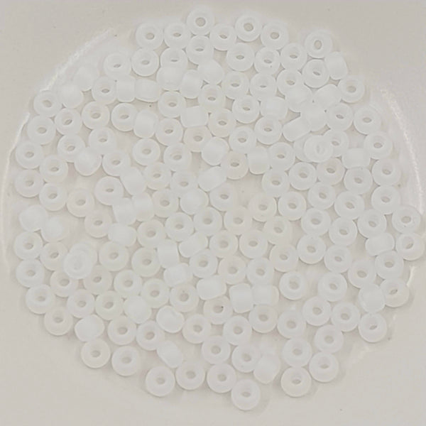 Miyuki Seed Bead Size 6 Matte Transparent Crystal AB 7.5gm Bag