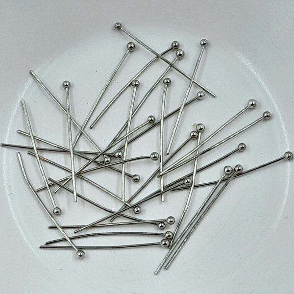 Ball Pins 30mm Antique Silver 30 Pack