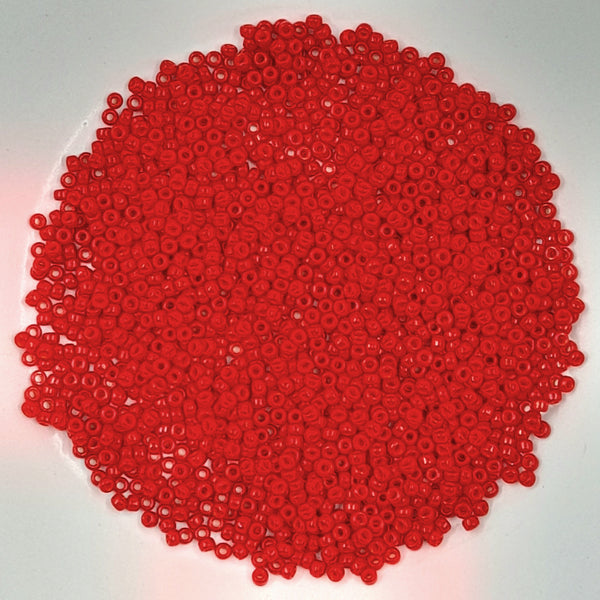 Miyuki Seed Beads Size 11 Opaque Red 7.5gm Bag