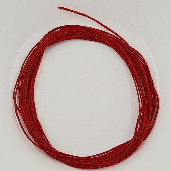 Waxed Linen 1mm Country Red 3m