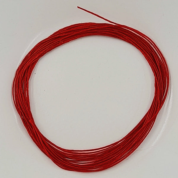 Waxed Linen 0.8mm Red 3m