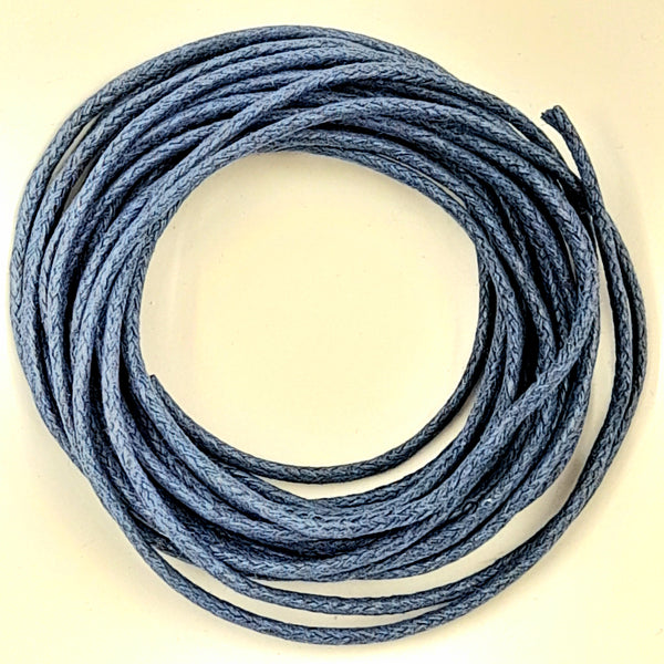 Waxed Cotton 1.5mm Blue 3m