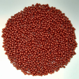 Japanese Seed Beads Size 11 Opaque Medium Brown 7.5gm Bag