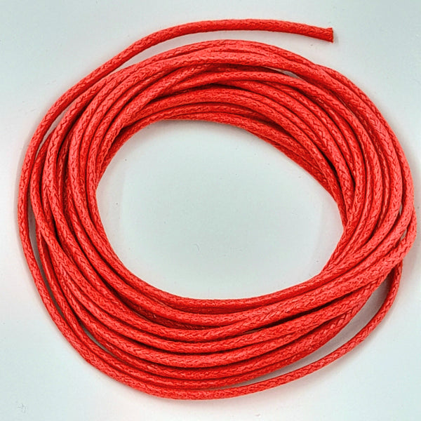 Waxed Cotton 1.5mm Red 3m