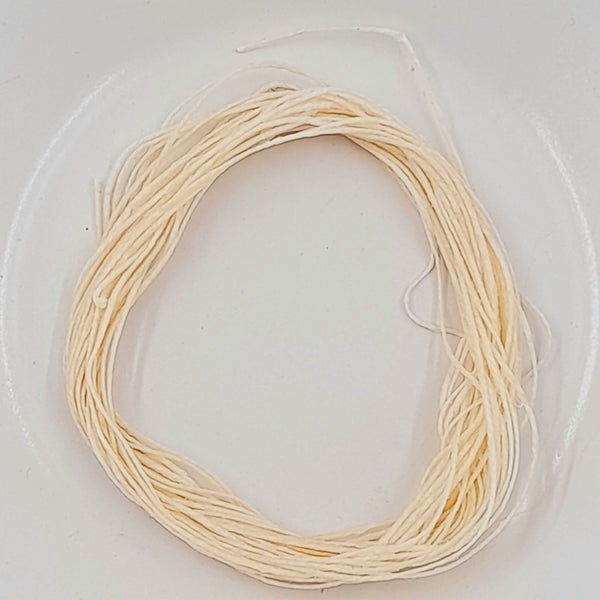 Waxed Linen 0.4mm Cream 6m