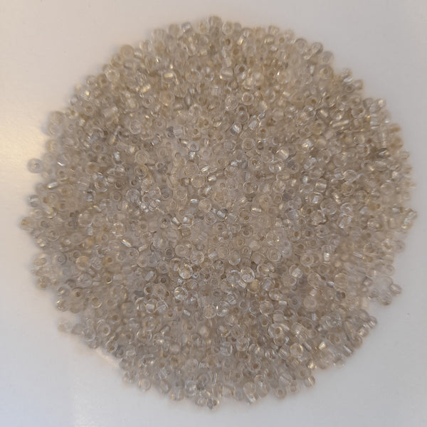 Chinese Seed Beads Size 11 Silver Lined Pewter 25gm Bag