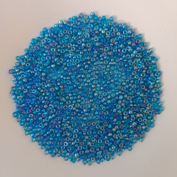 Chinese Seed Beads Size 11 Sky Blue 25gm Bag