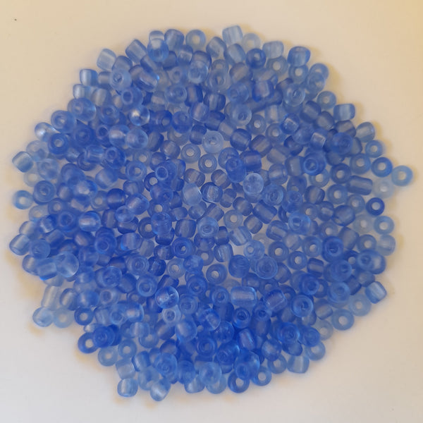 Chinese Seed Beads Size 6 Cornflower 25gm Bag