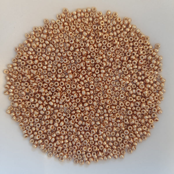 Miyuki Seed Beads Size 11 Duracoat Galvanised Champagne 7.5gm Bag