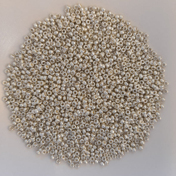 Miyuki Seed Beads Size 11 Galvanised Silver 7.5gm Bag
