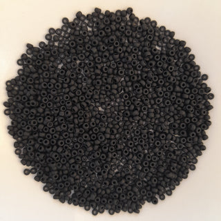 Miyuki Seed Beads Size 11 Matte Black 7.5gm Bag
