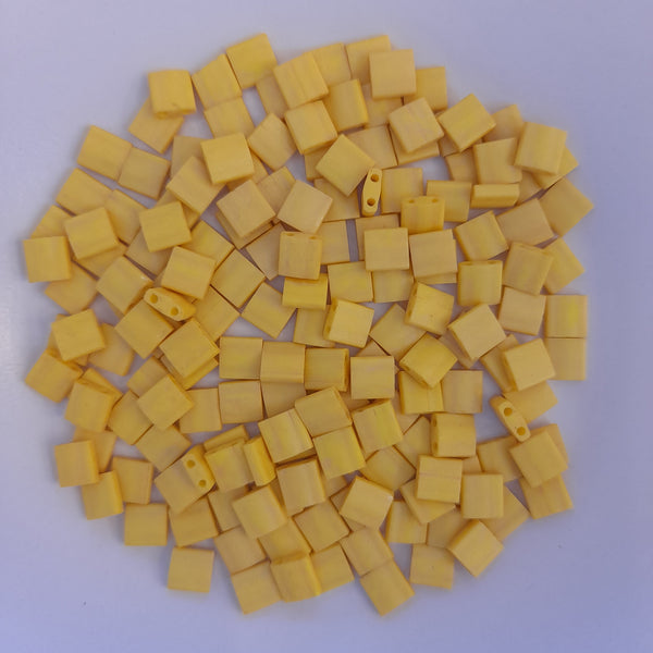 Miyuki Tila Beads Matte Dandelion 7.5gm Bag