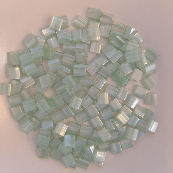 Miyuki Tila Beads Seafoam Green 7.5gm Bag