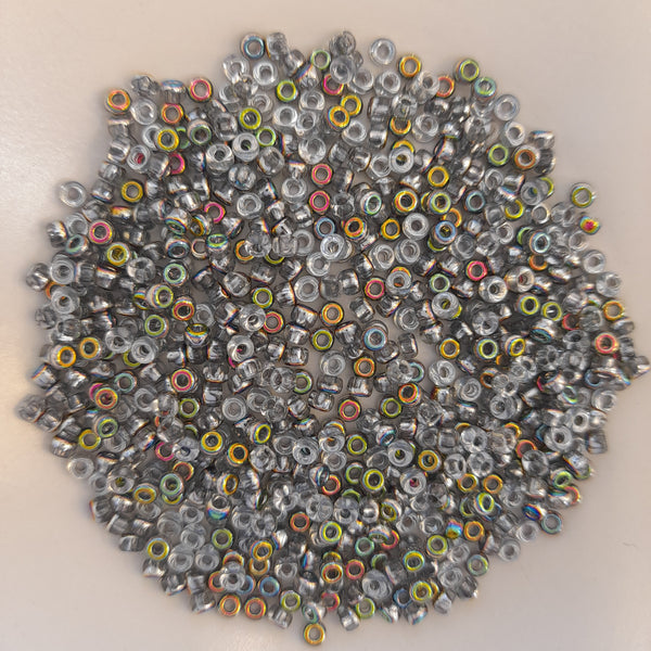 Miyuki Seed Beads Size 8 Crystal Vitrail 7.5gm Bag