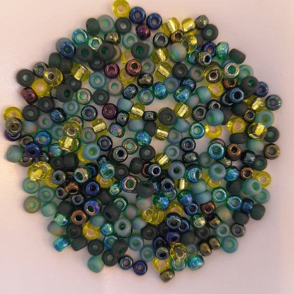 Miyuki Seed Beads Size 6 Evergreen Mix 7.5gm Bag