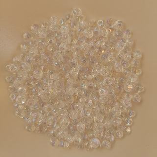 Miyuki Magatama Beads 4mm Transparent Crystal AB 7.5gm Bag