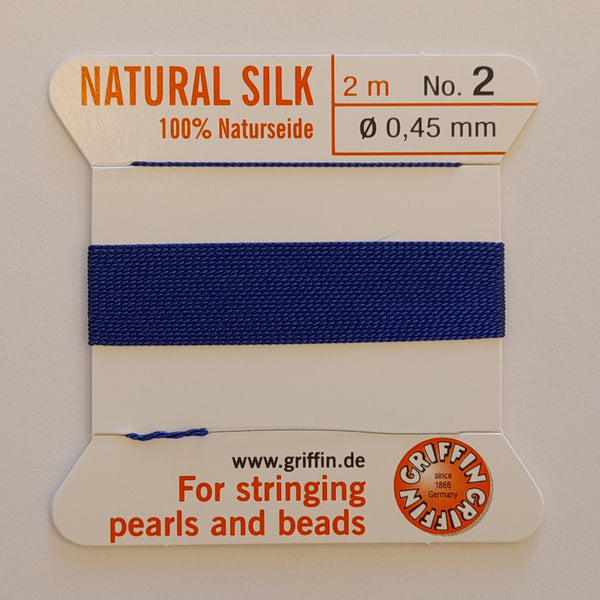 Griffin Silk Cord 2m Size 2 (0.45mm) Dark Blue