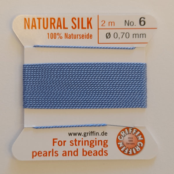 Griffin Silk Cord 2m Size 6 (0.7mm) Blue
