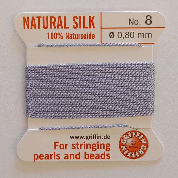 Griffin Silk Cord Size 8 (0.8mm) Lilac