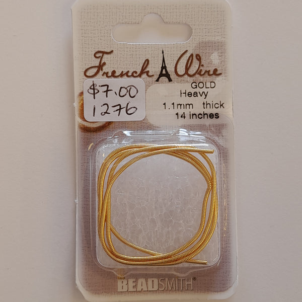 French Wire New Gold Heavy (1.1mm Width)