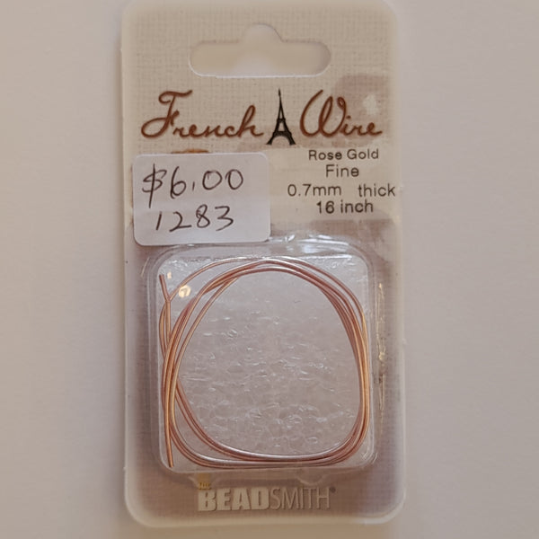 French Wire Rose Gold Fine (0.7mm Width)