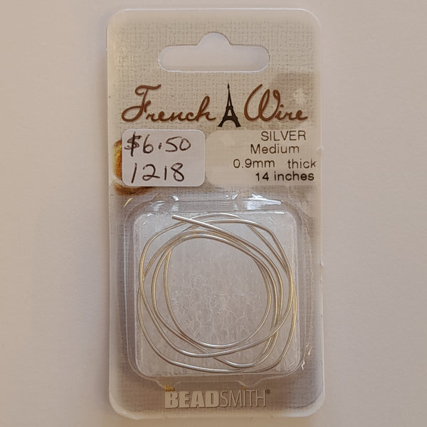 French Wire Silver Medium (0.9mm Width)