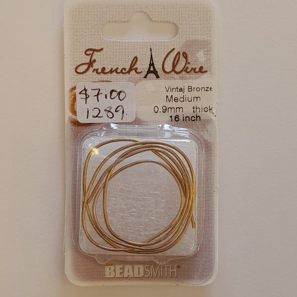 French Wire Vintage Bronze Medium (0.9mm Width)