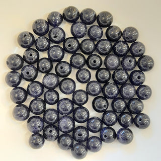 Blue Goldstone 8mm Round