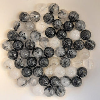 Tourmalinated Quartz 8mm Round