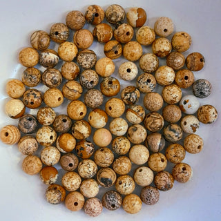 Picture Jasper 6mm Round
