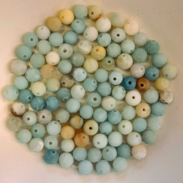 Amazonite Matte 6mm Round