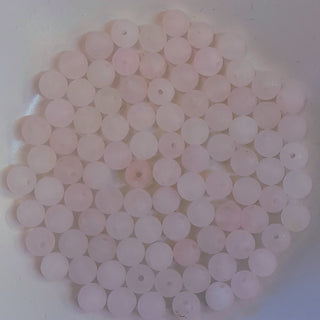 Rose Quartz Matte 6mm Round