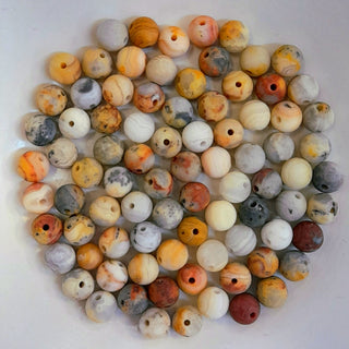 Crazy Lace Agate Matte 6mm Round