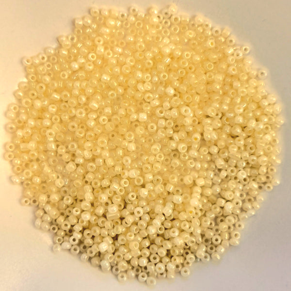 Chinese Seed Beads Size 11 Opaque Pale Yellow
